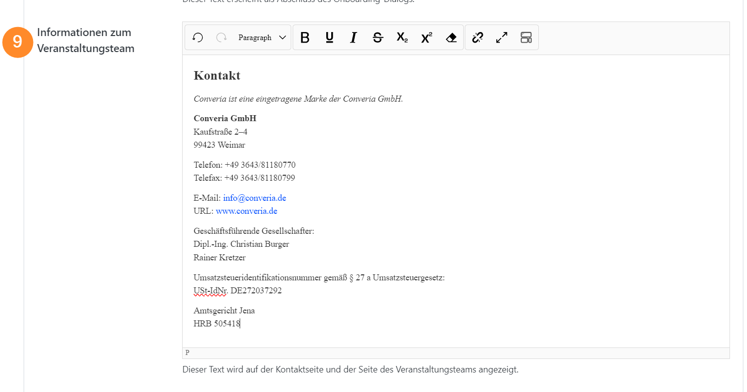Abb. 4: Text für Veranstalter:innen-Seite