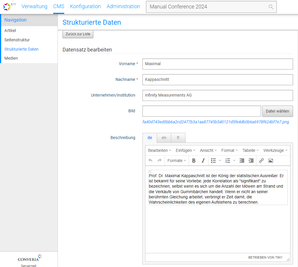 Abb. 4: Dateneingabe für den Kategorietyp Referent:innen